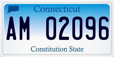 CT license plate AM02096