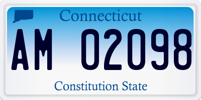 CT license plate AM02098