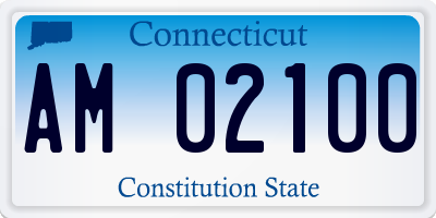 CT license plate AM02100