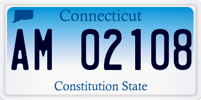 CT license plate AM02108