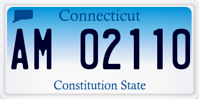 CT license plate AM02110