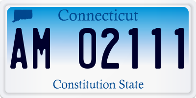 CT license plate AM02111