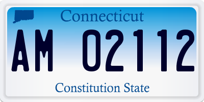 CT license plate AM02112