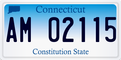 CT license plate AM02115