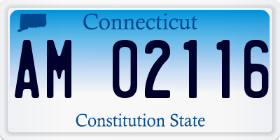 CT license plate AM02116