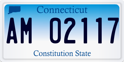 CT license plate AM02117