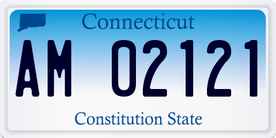 CT license plate AM02121