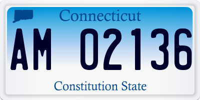 CT license plate AM02136