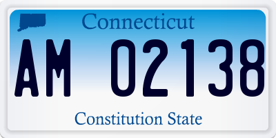 CT license plate AM02138