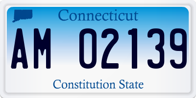 CT license plate AM02139