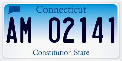 CT license plate AM02141