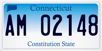 CT license plate AM02148