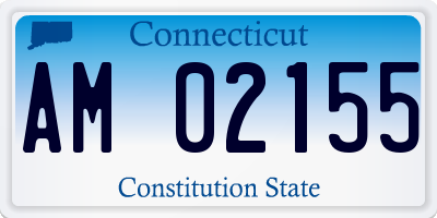 CT license plate AM02155