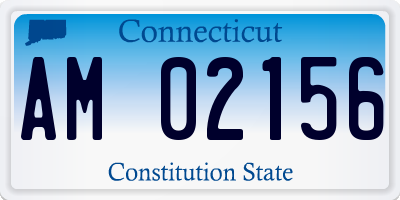CT license plate AM02156