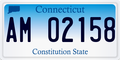CT license plate AM02158