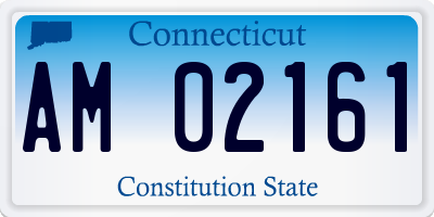 CT license plate AM02161