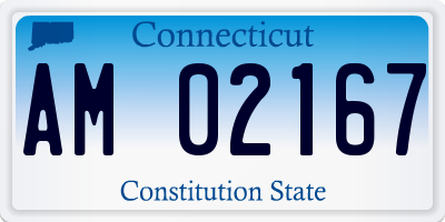 CT license plate AM02167