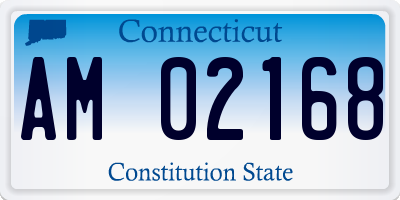 CT license plate AM02168