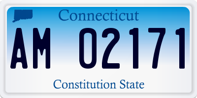 CT license plate AM02171