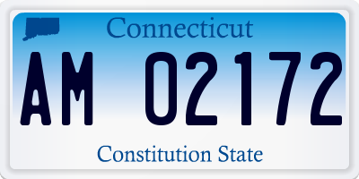 CT license plate AM02172