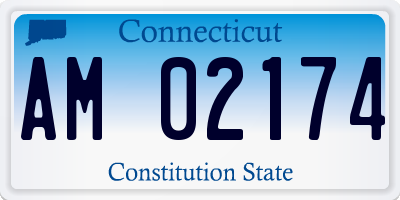 CT license plate AM02174