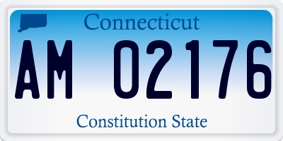 CT license plate AM02176