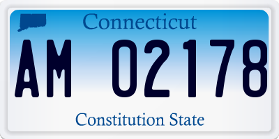 CT license plate AM02178