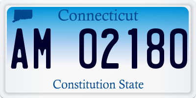 CT license plate AM02180