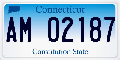 CT license plate AM02187