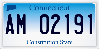CT license plate AM02191
