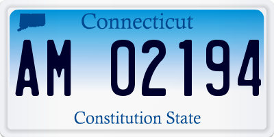 CT license plate AM02194