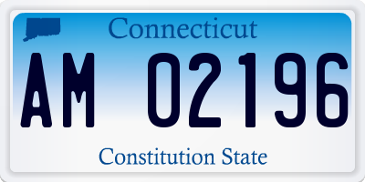 CT license plate AM02196