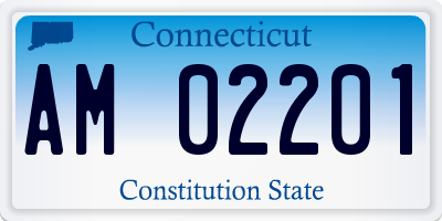 CT license plate AM02201