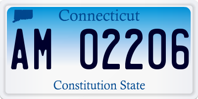 CT license plate AM02206