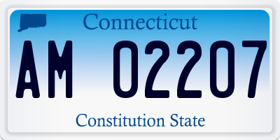 CT license plate AM02207