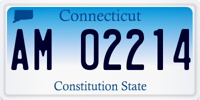 CT license plate AM02214