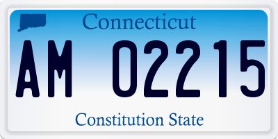 CT license plate AM02215