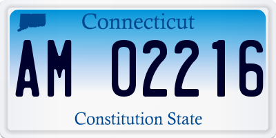 CT license plate AM02216