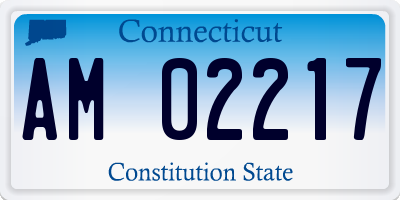 CT license plate AM02217