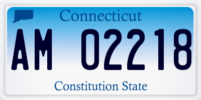 CT license plate AM02218
