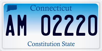 CT license plate AM02220