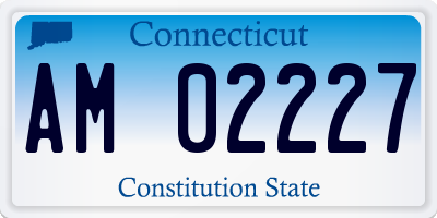 CT license plate AM02227