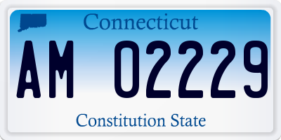 CT license plate AM02229