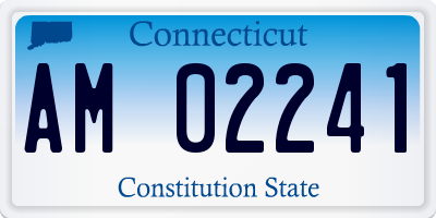 CT license plate AM02241