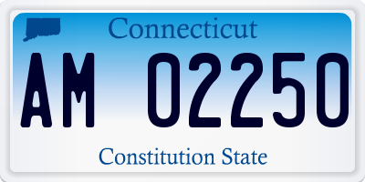 CT license plate AM02250