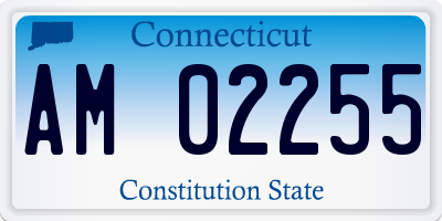 CT license plate AM02255
