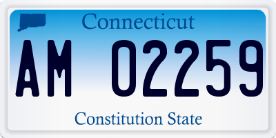 CT license plate AM02259