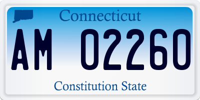 CT license plate AM02260