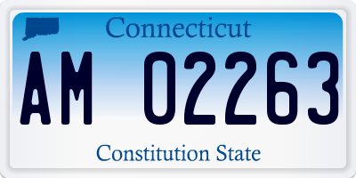 CT license plate AM02263