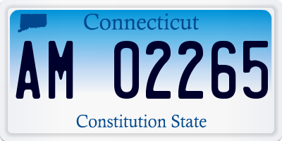 CT license plate AM02265